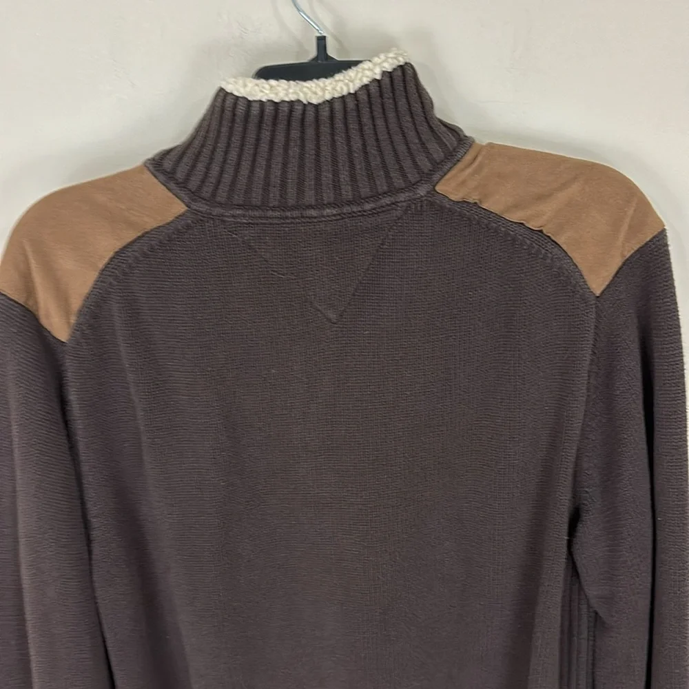 Tommy Hilfiger Heavy Cotton 1/4 Zip Sweater with Detailing Size XXL